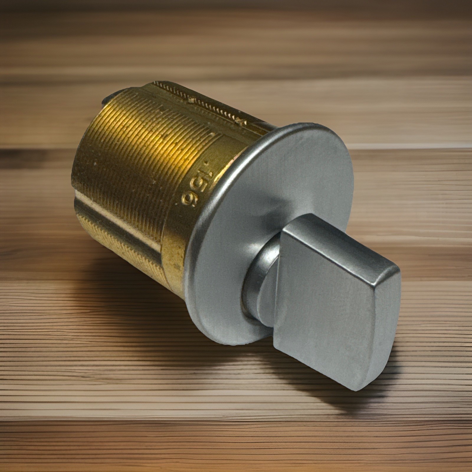 1 1/4 ” - Mortise Thumbturn Cylinder - 26D - Satin Chrome - Solid Brass