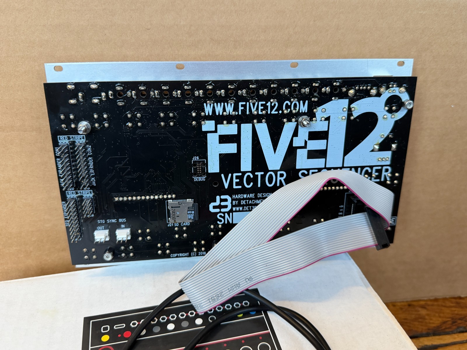 Five12 Vector Sequencer and Jack Expander Mk1 Silver Eurorack Module
