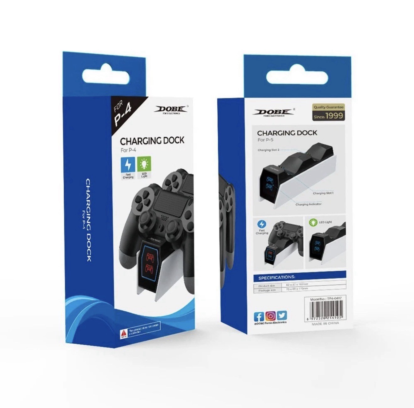 LED PS4 Controller Charger Dock PlayStation, Charging Station Joystick Stand