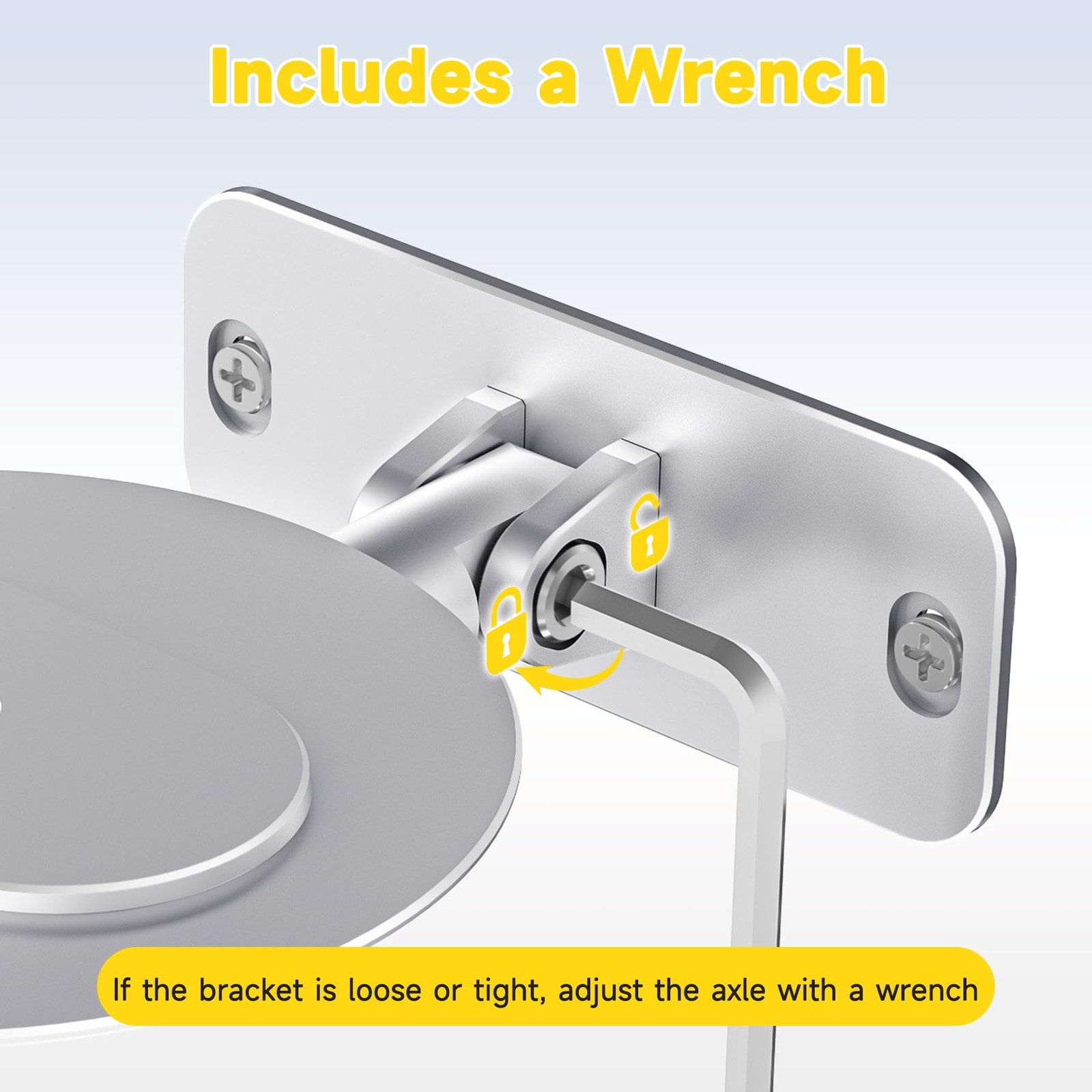 Wall Mount for Echo Show 11 & 8 - Aluminum Adjustable Bracket with Cable