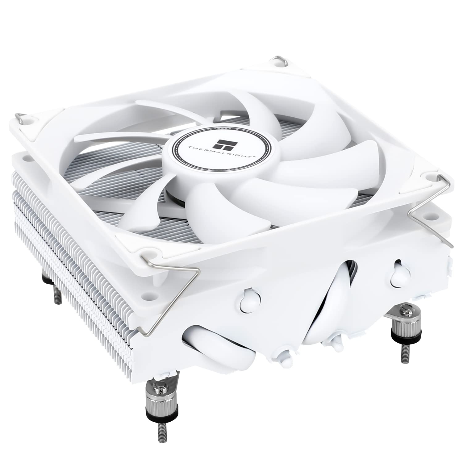 Thermalright AXP90-X47 White Low Profile CPU Cooler, with 92mm TL-9015W Slim...