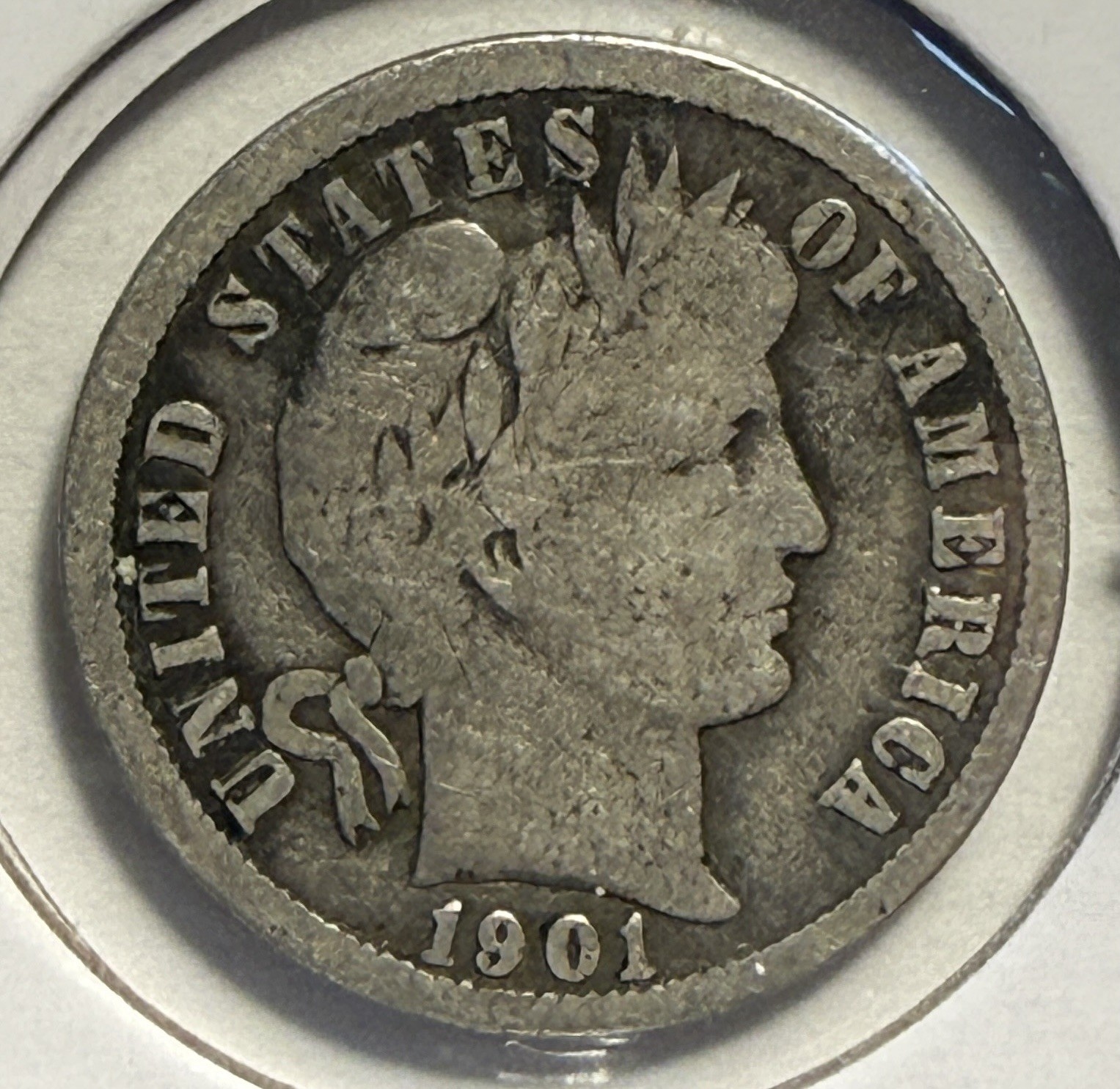 1901-O Barber Dime - (32-12)