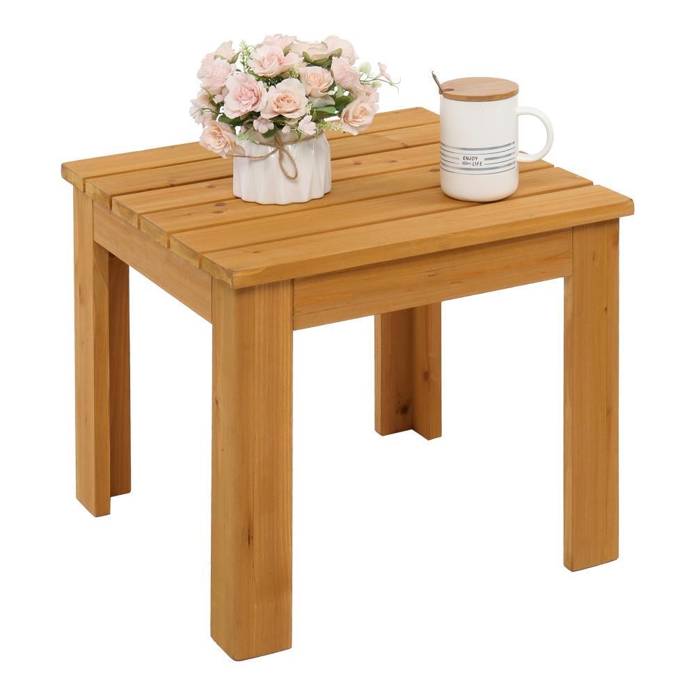 Wooden Square Side End Table Living Room Bedroom Furniture Coffee Stand Patio US