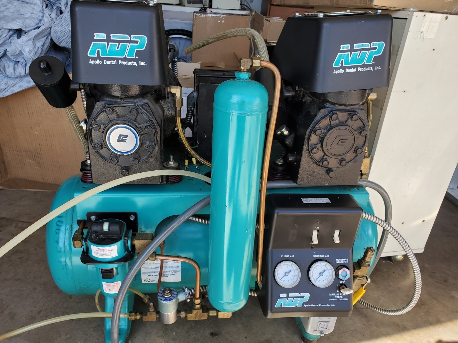 ADP Apollo Dental Air Compressor ALCTL32D Copeland Heads--4 Simultaneous Users