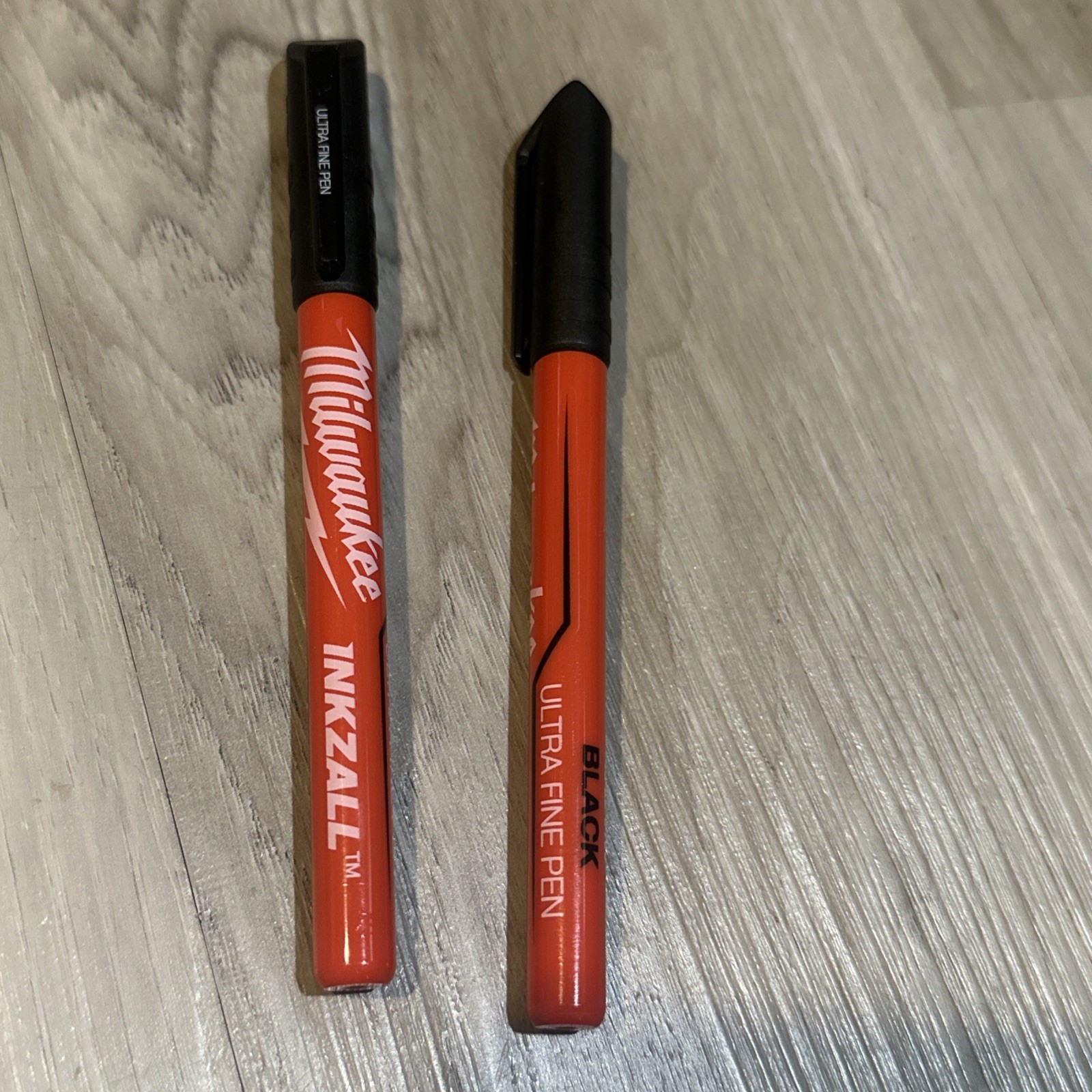 Milwaukee 48-22-3164 INKZALL™ Black Ultra Fine Point Jobsite Pens, 2 Pack