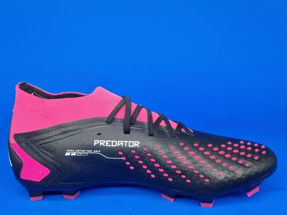Adidas Predator Accuracy.2 Fg Soccer Cleats Men's black GW4586 Sz 8.5 US