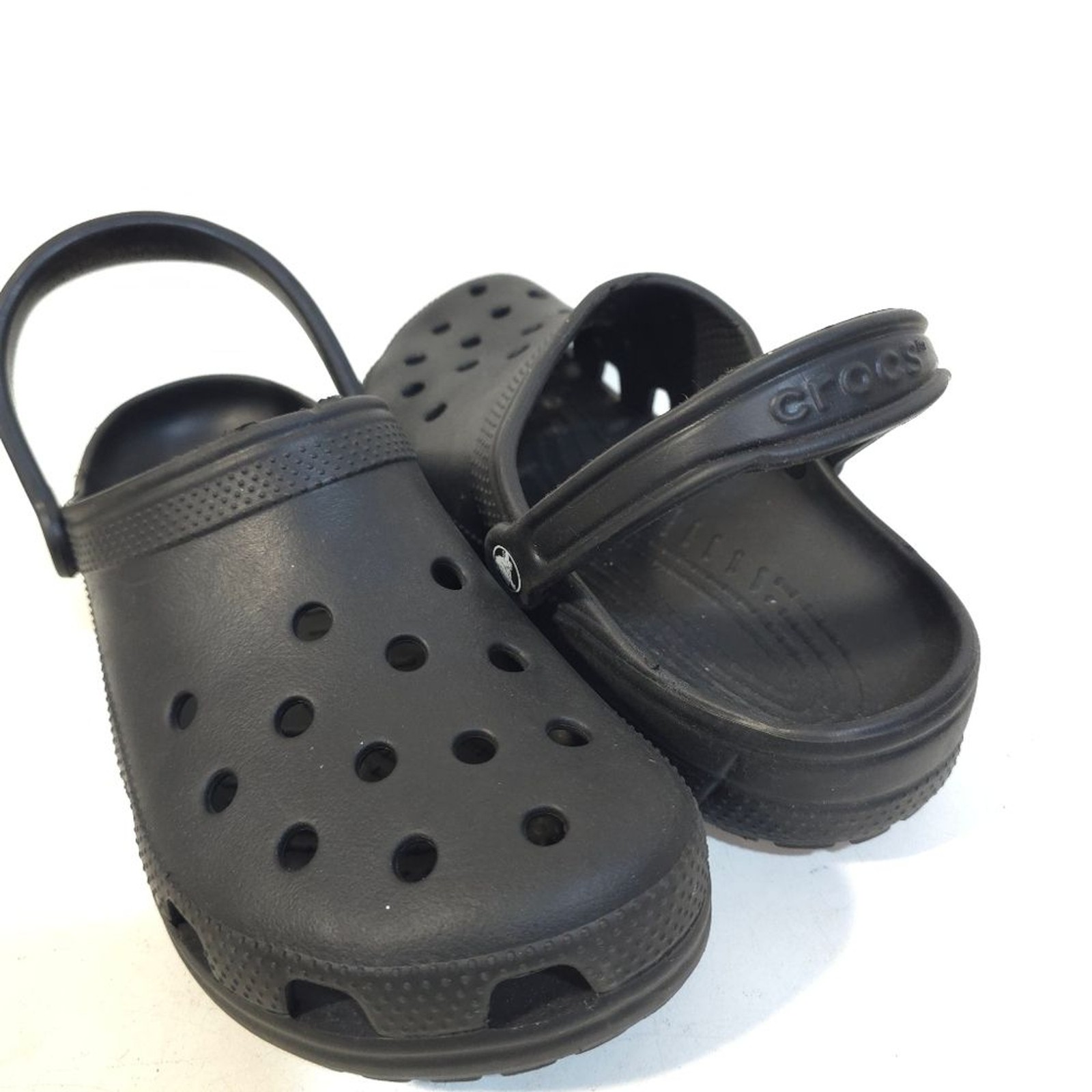 CROCS Black Textured SoleCrocs Classic Clogs Black Men’s Size 13 M Comfort Slip