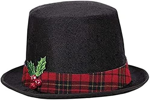Snowman Top Hat Christmas Fancy Dress Up Halloween Adult Costume Accessory