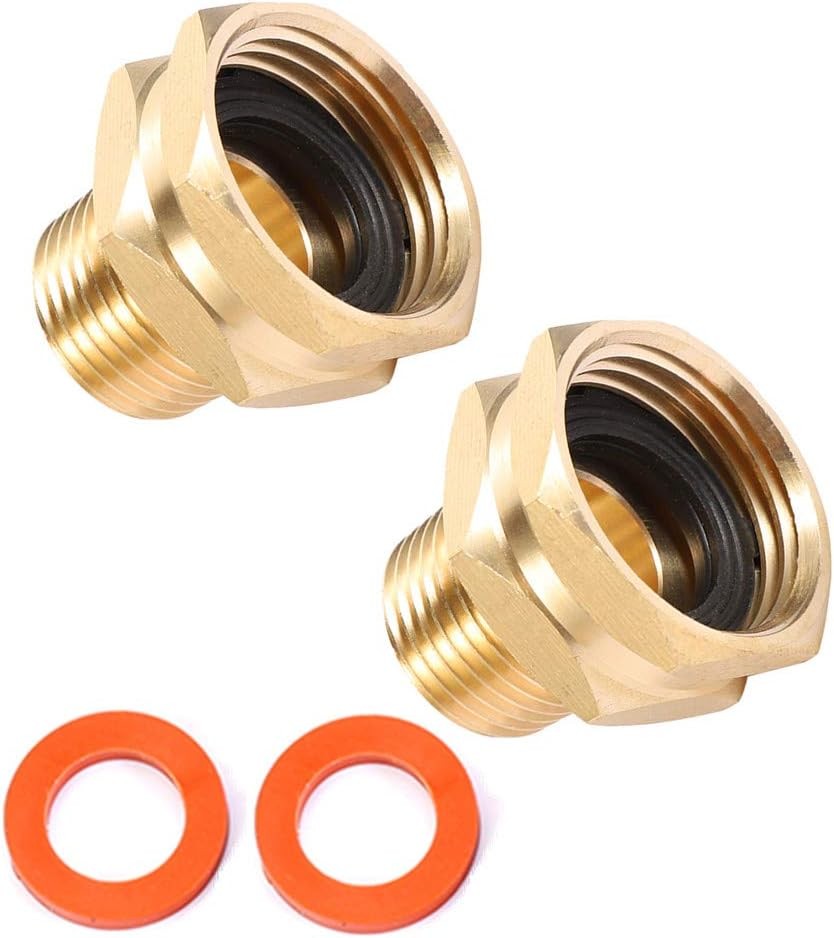 Brass Garden Hose 3/4” GHT Female x 1/2” NPT Male,