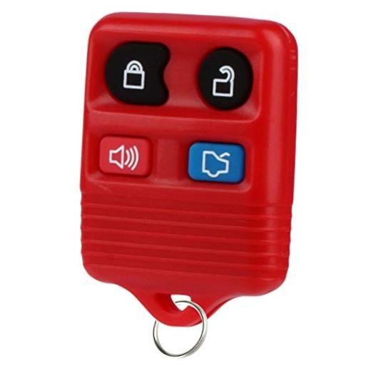 Key Fob Keyless Entry 4-Button Red Remote for 1998 1999 2000 2001 2002 f-4b-red