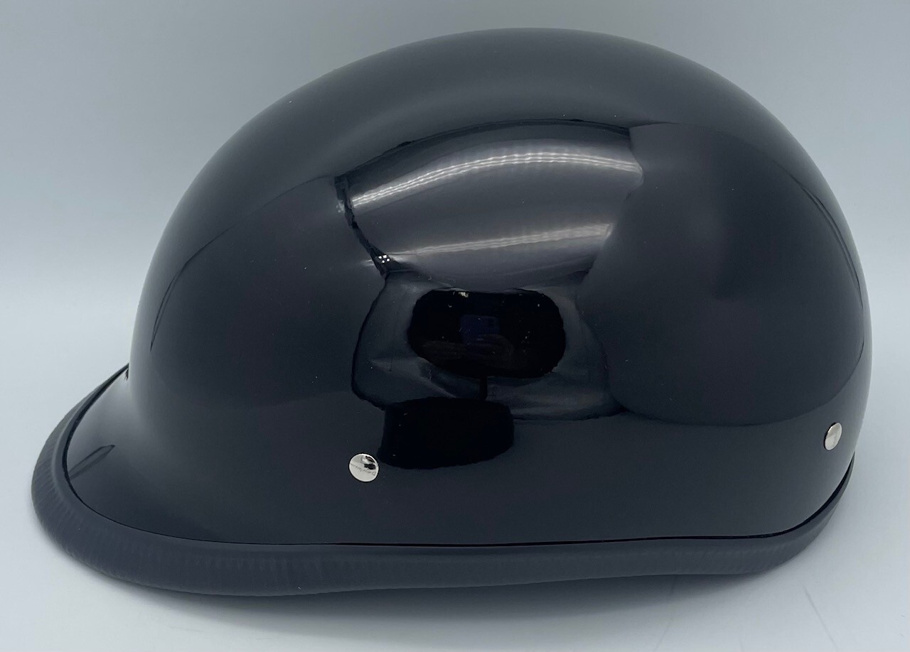 Daytona Hawk 1/2 Shell Helmet Quick Release Hi- Gloss Black Medium Open Box