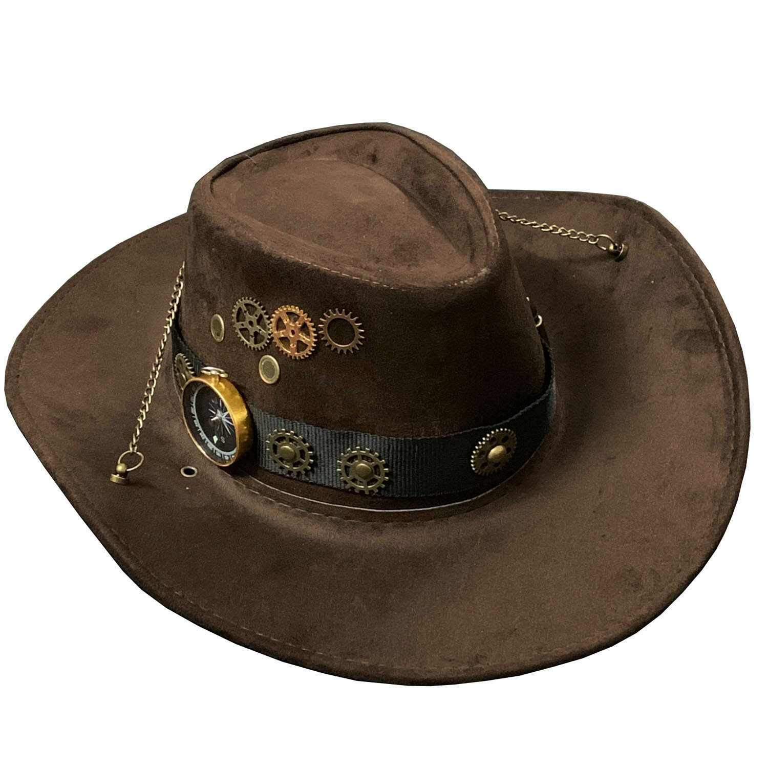 Men Women Steampunk Cosplay Gears Cowboy Hat Western Jazz Hat Gift