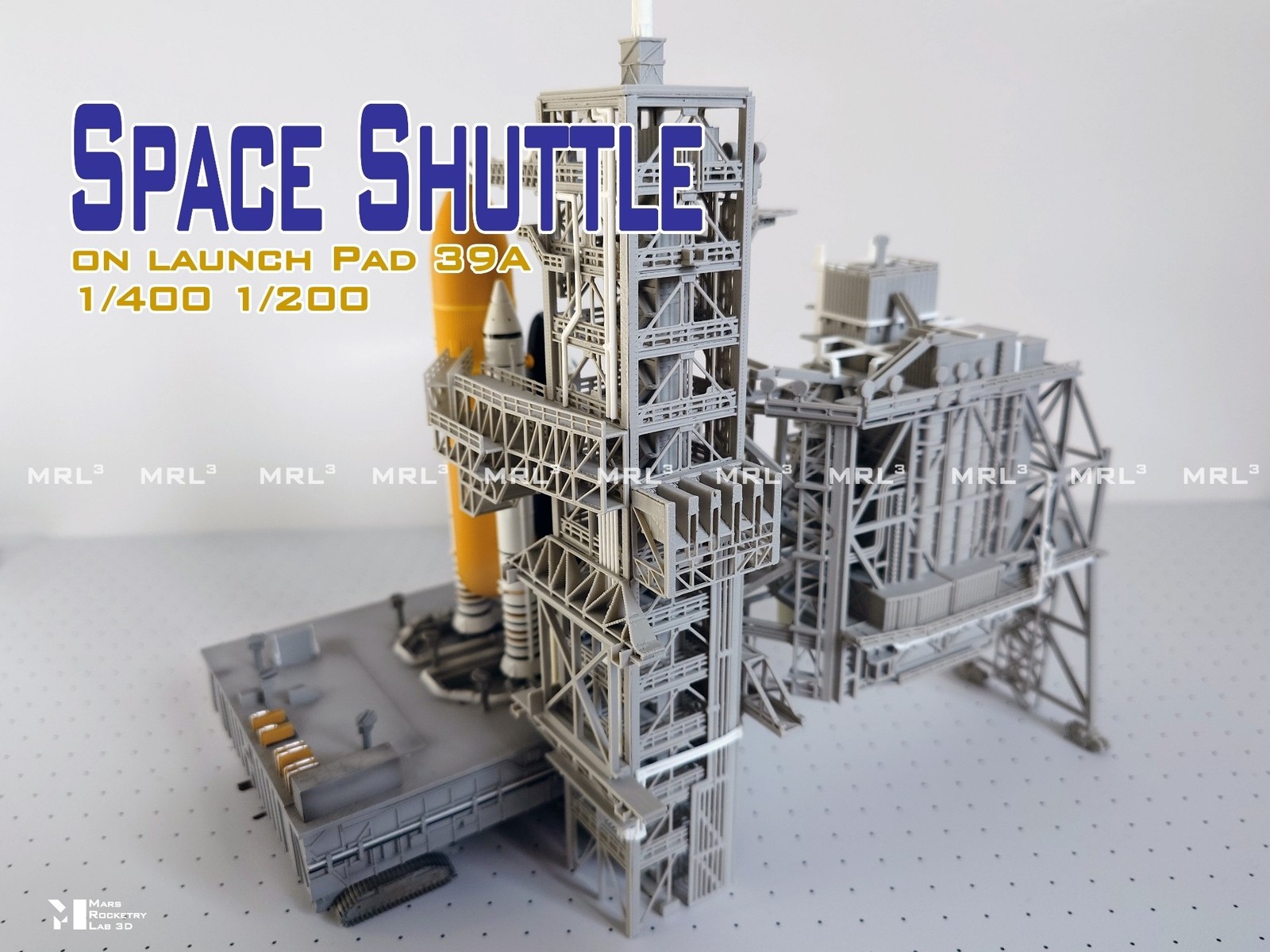 1/400 Space Launch Tower/Service Tower/Crawler/Launch Pad 3D Printing Model Set