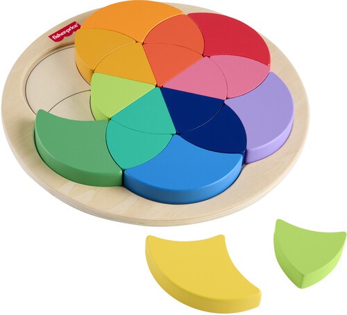 Fisher Price - Wooden Color Wheel Puzzle [New Toy] Wood