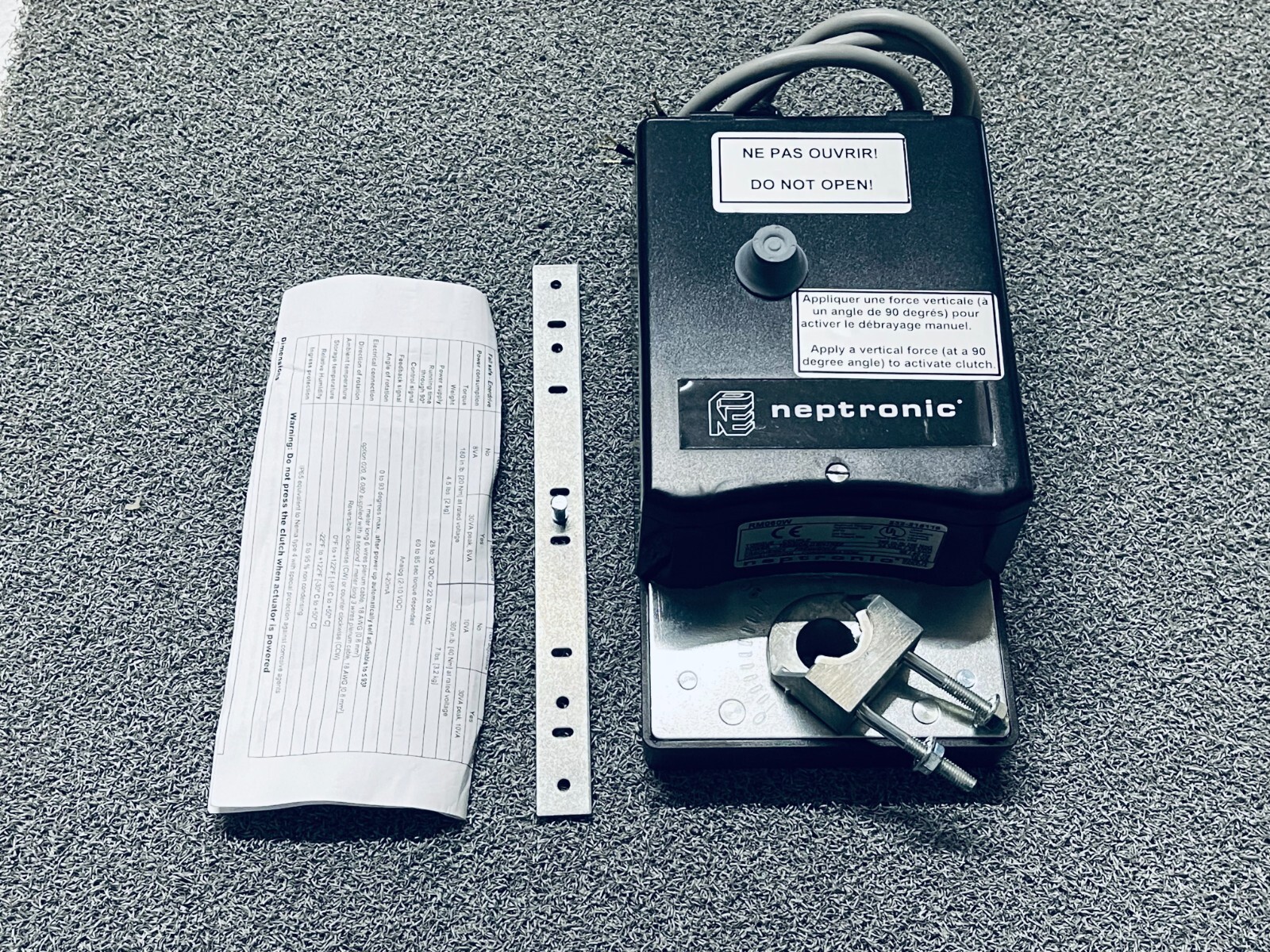 Neptronic RM060W Damper Actuator, Spring Return, 24vac 30vdc