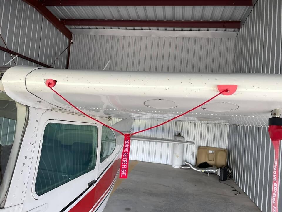 CESSNA WING VENT PLUGS & Avionics Cooling Port Plugs-REMOVE BEFORE FLIGHT