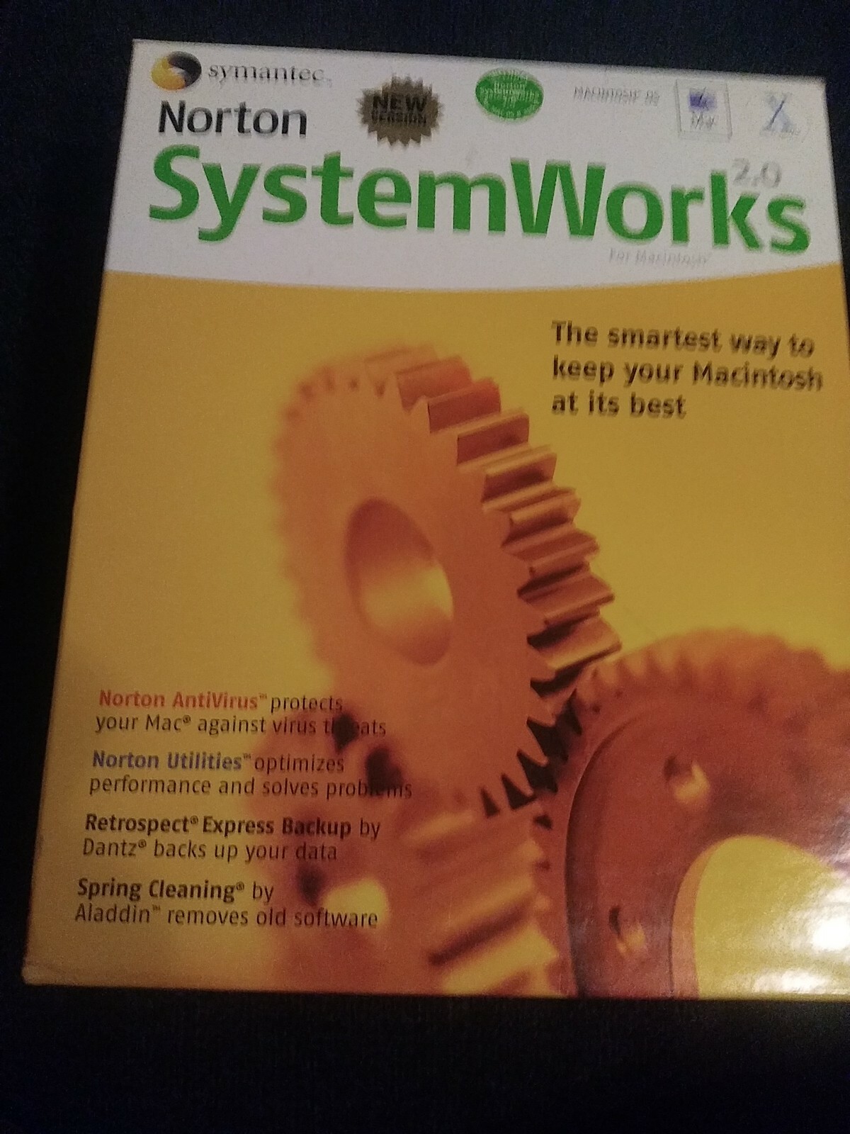 Norton 2002 System Works 2.0 Mac 05 Symantec Sealed CD NIB Vintage Computer