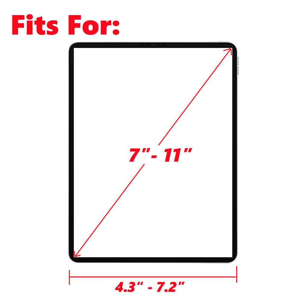 47.2" Tablet Floor Tripod Stand Adjustable Height For 7"-11" ipad iPhone Galaxy
