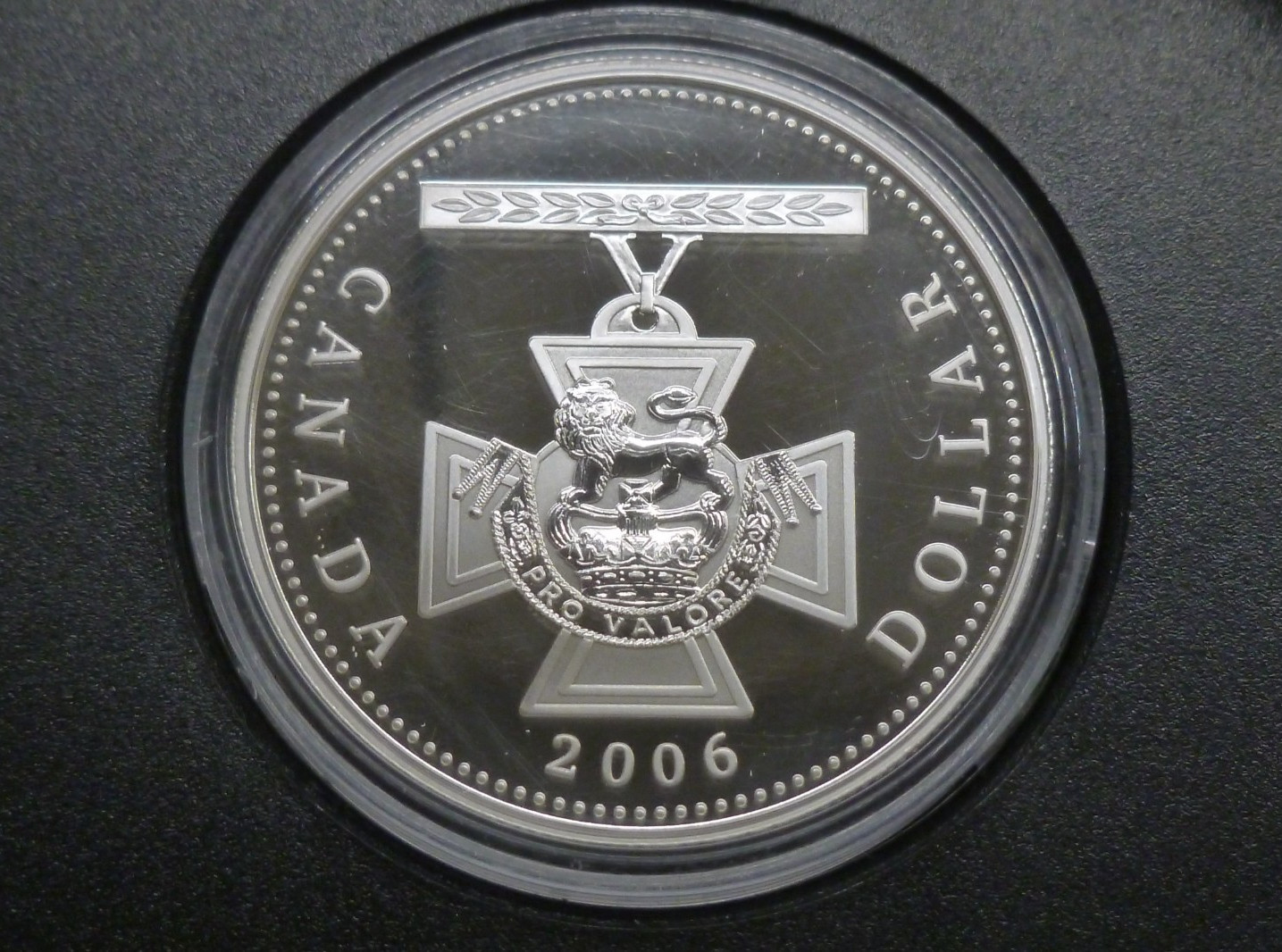 VICTORIA CROSS 150th Anniversary Canada Proof .9999 Fine Silver $1 Dollar 2006