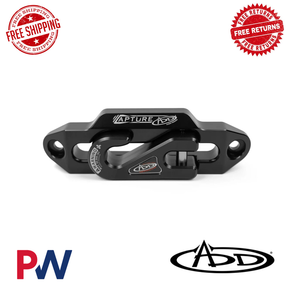 Add Black Capture Fairlead Aluminum For Synthetic Winch Rope Only AC99157590NA