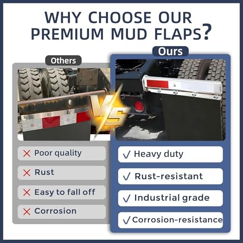 Straight Mud Flap Hangers for Semi Truck Mud Flaps Brackets 2 1/2" Bolt Spacing