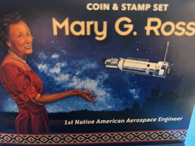 2019 Space Program Coin & Stamp Set UNCIRCULATED Mary G. Ross