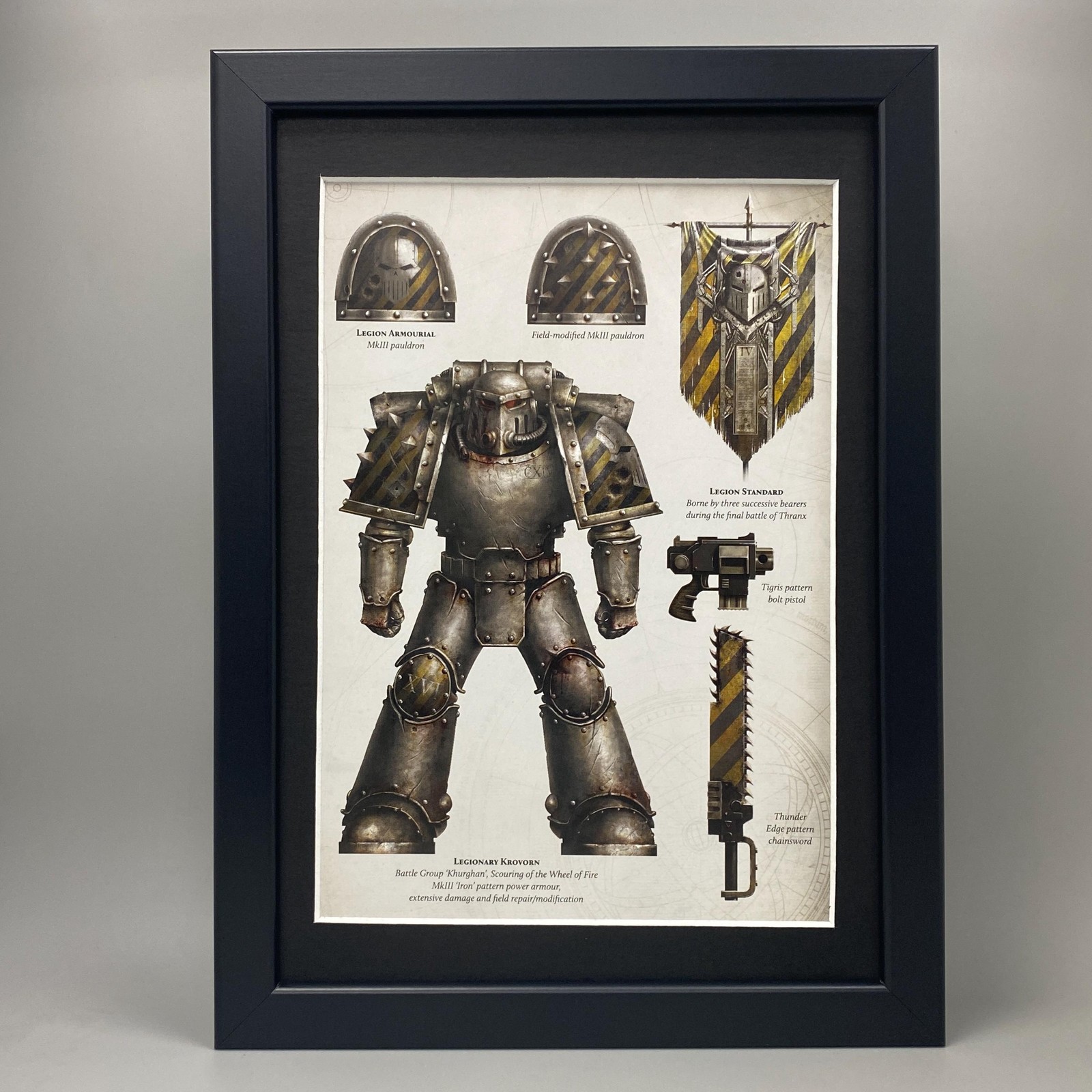 IRON WARRIORS FRAMED ART CHAOS SPACE MARINES HORUS HERESY WARHAMMER 40K 40,000