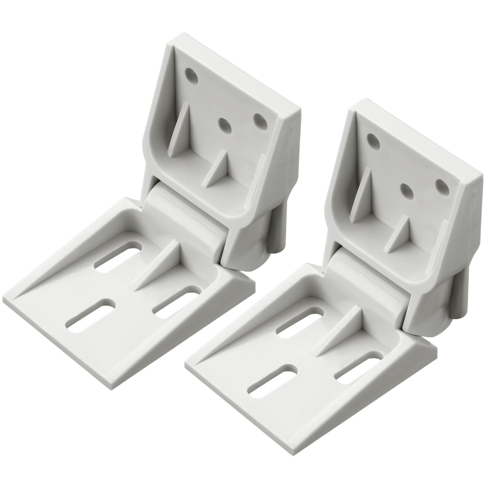 Beeveer 2 Pcs Freezer Plastic Hinge about 5.04 x 2.09 inches, White
