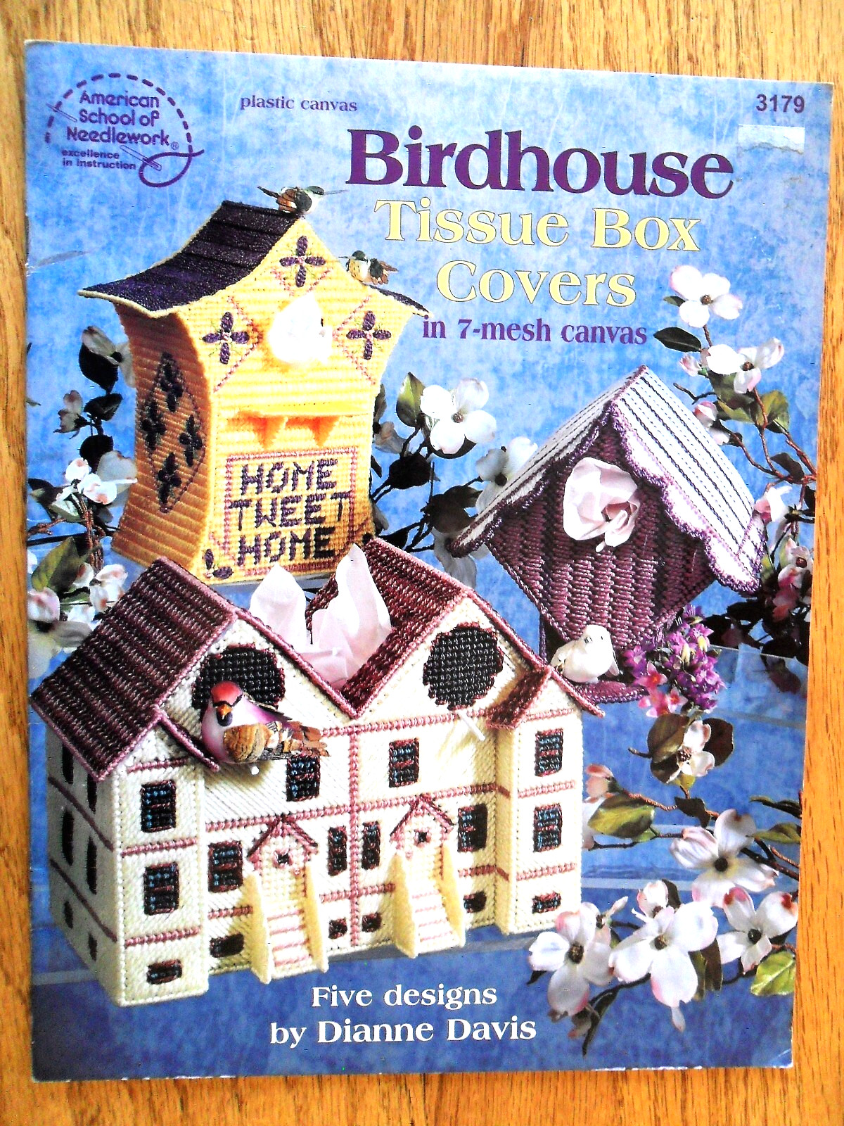 Birdhouse Tissue Box Covers in 7 Mesh Canvas 5 Designs