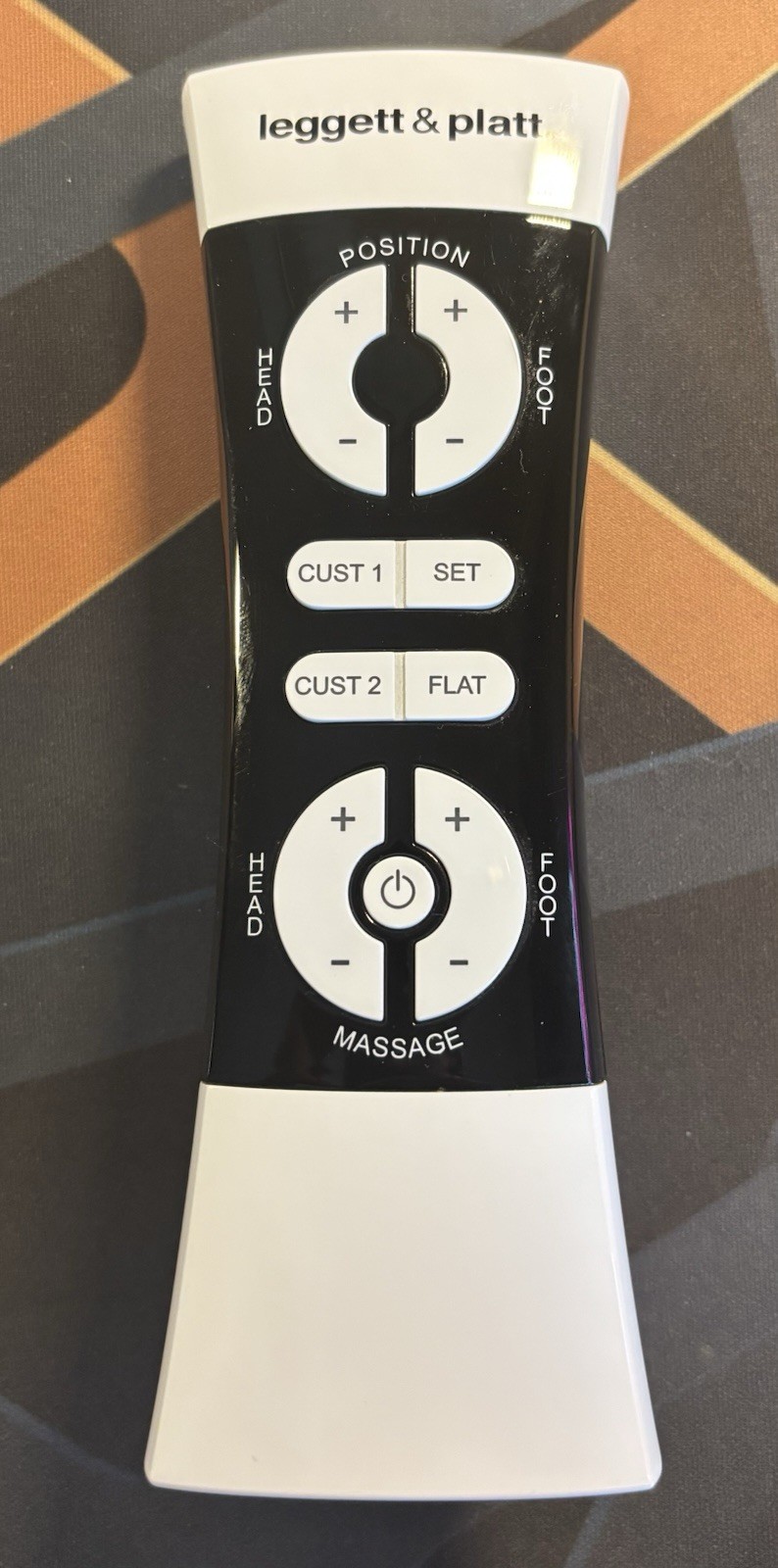 Leggett & Platt Adjustable Bed Remote Control RF-WW-BEST 79402 Massage Head Foot