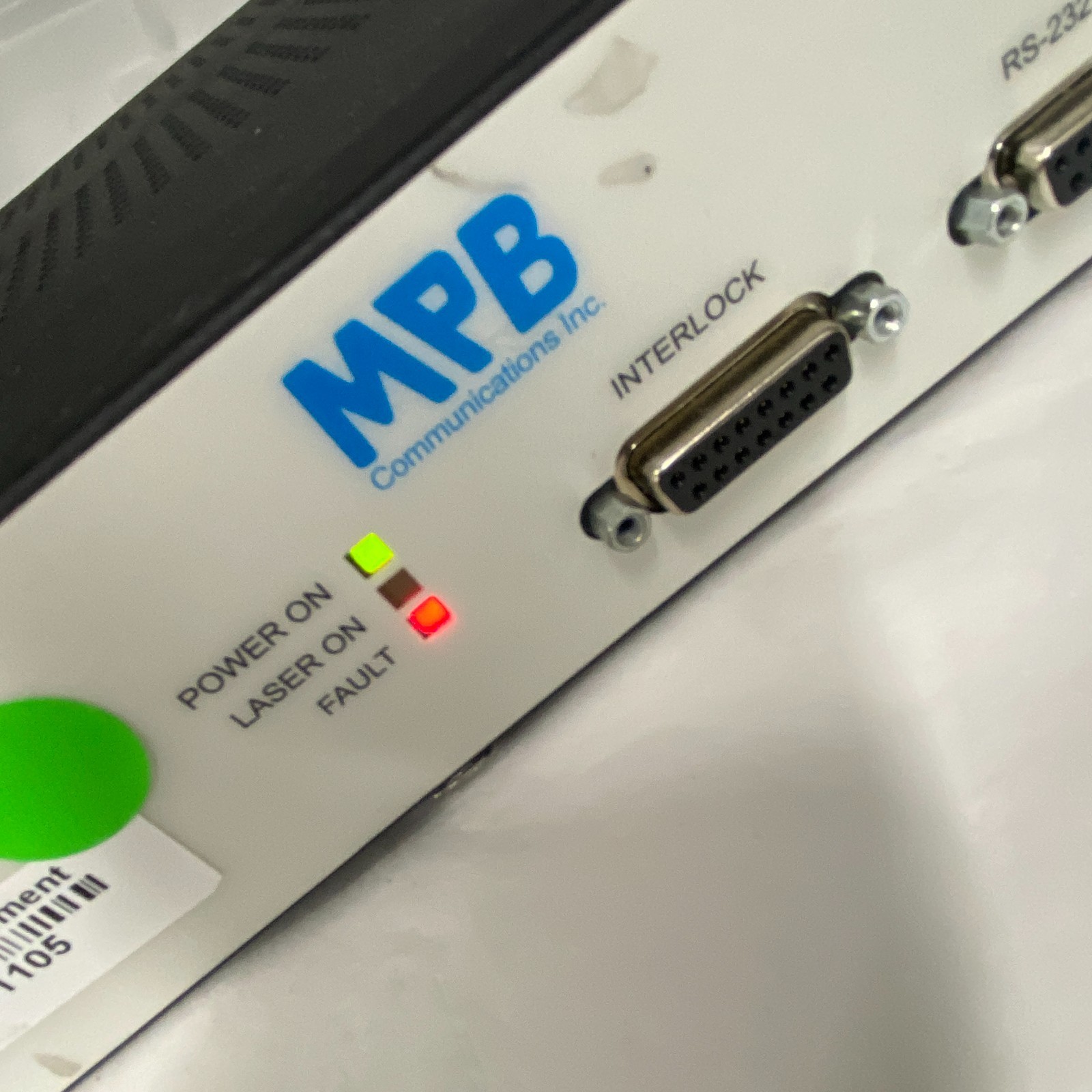 MPB COMMUNICATIONS 1RU-EBS-4010-AC-CA Erbium Broadband Source (EBS) C-band 250V