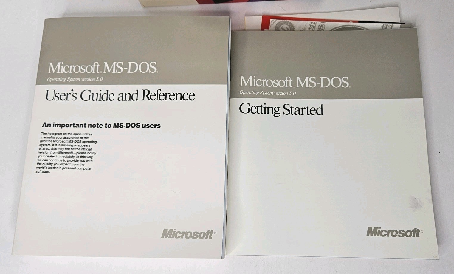 Microsoft MS-DOS 5.0 Upgrade 3.5" Software Operating System Disks NEW Open Box