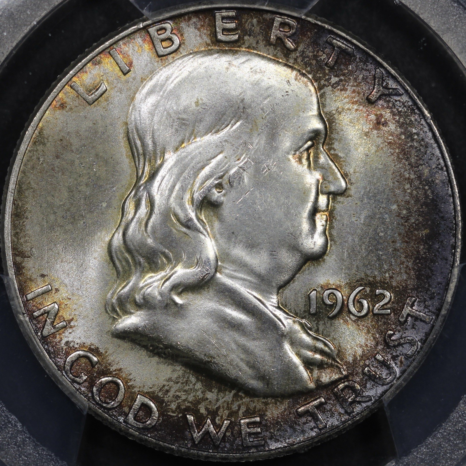 1962 Franklin Half Dollar - 50c PCGS MS65 FBL -Full Bell Lines- PCGS Gold Shield