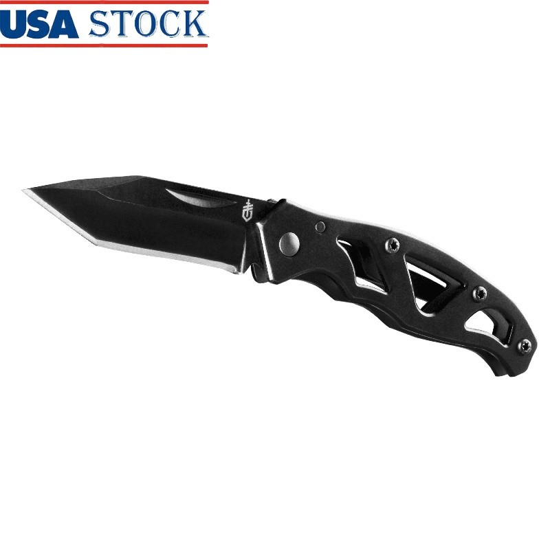 Mini Paraframe Folding Knife Tanto Blade Clip Tactical Pocket Tool Lightweight