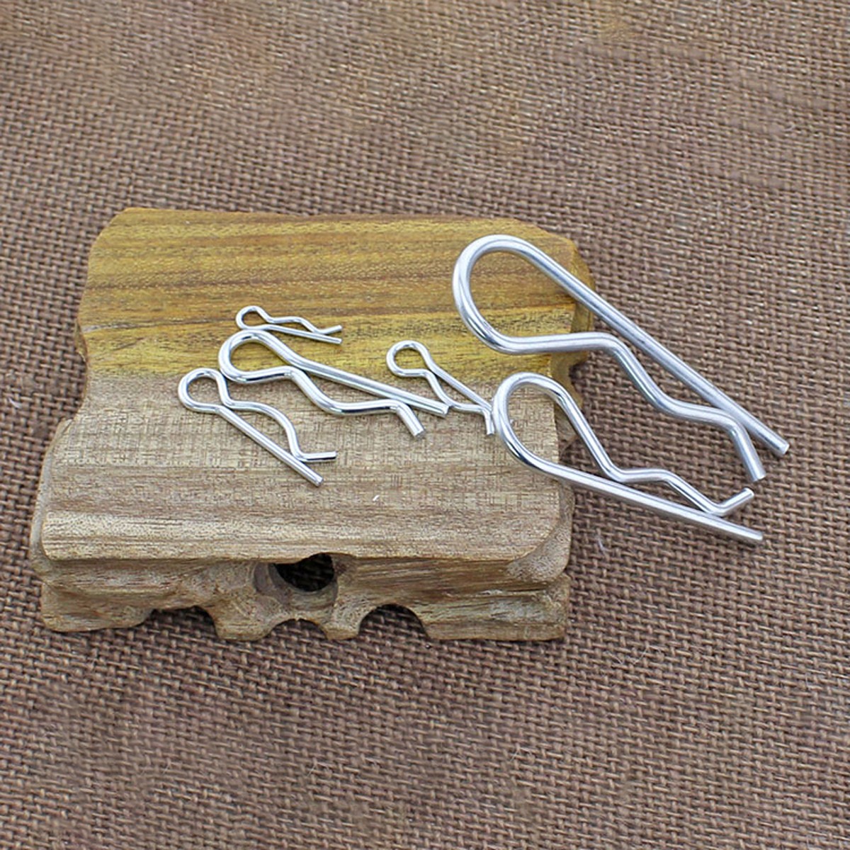 R Clips Bright Zinc Plated Retaining Split Pins for Clevis Pins M1.6 M2 M2.5 M3