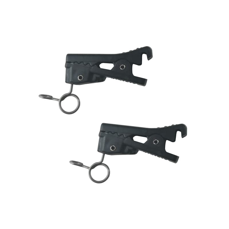 2 PCS ABS Plastic Lavalier Microphone Tie Clip for Rode SmartLav 4.5mm Black