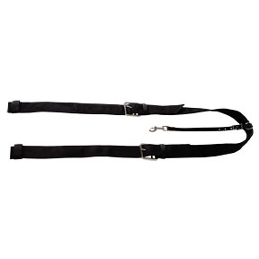 37AI Hilason New Western Tack Black Poly Flank Cinch Girth W/ Billets Horse Size
