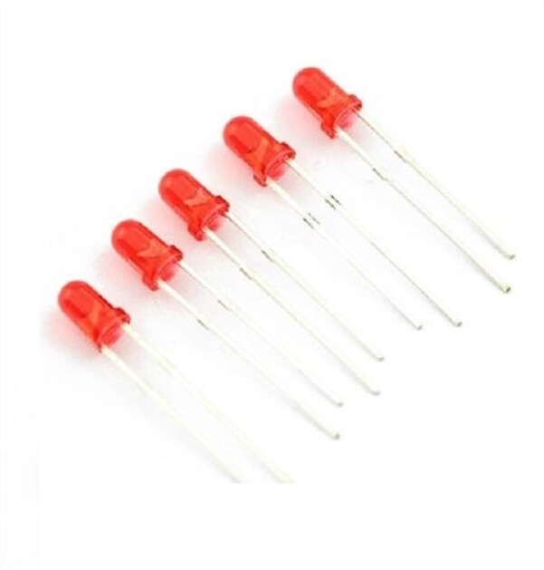 100Pcs Diffused Led 3Mm Red Color Red Light Super Bright rx