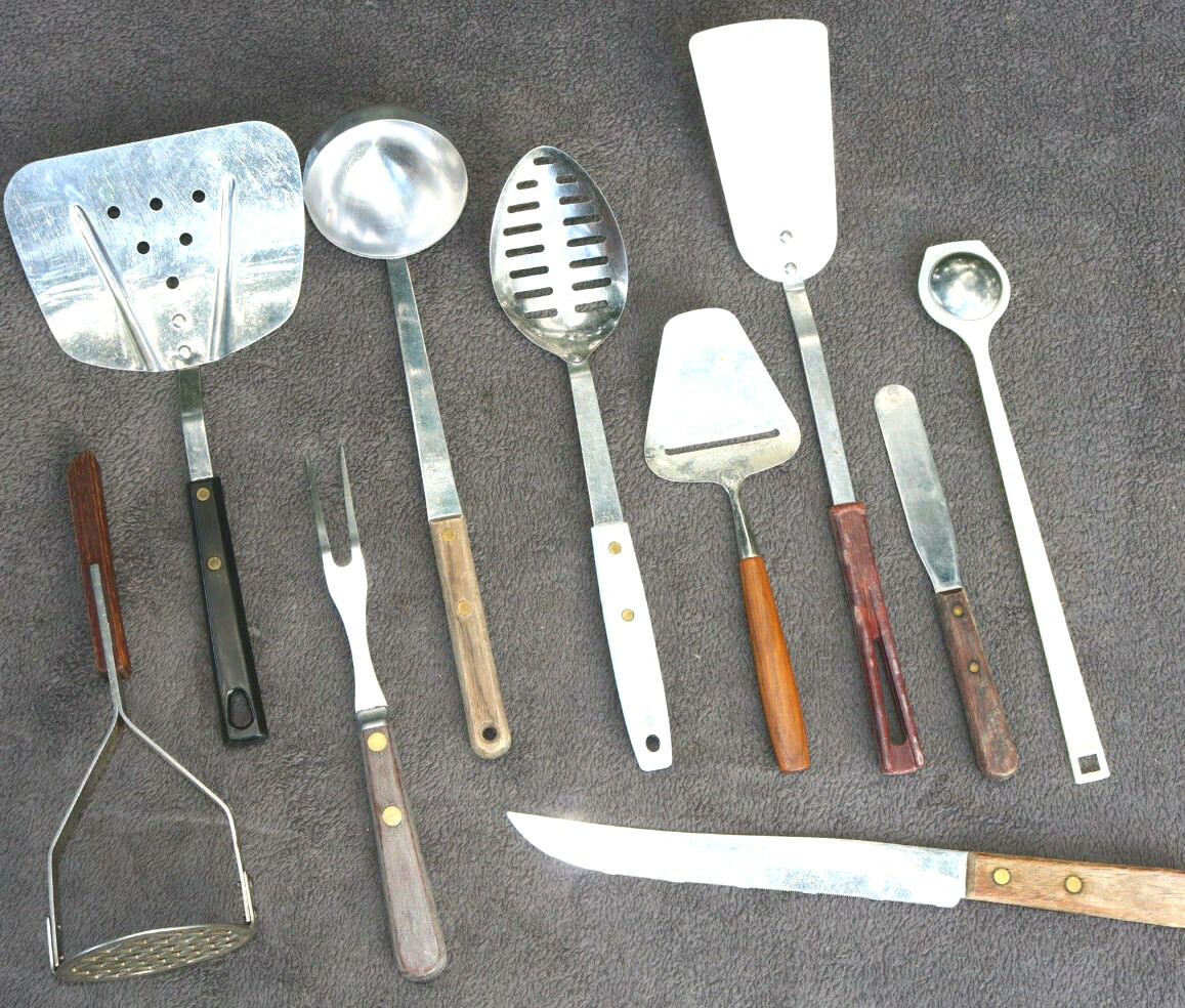 Mixed Lot Kitchen Tools most USA Vintage Mix Knife Spatula Ice Norway Slot XZ