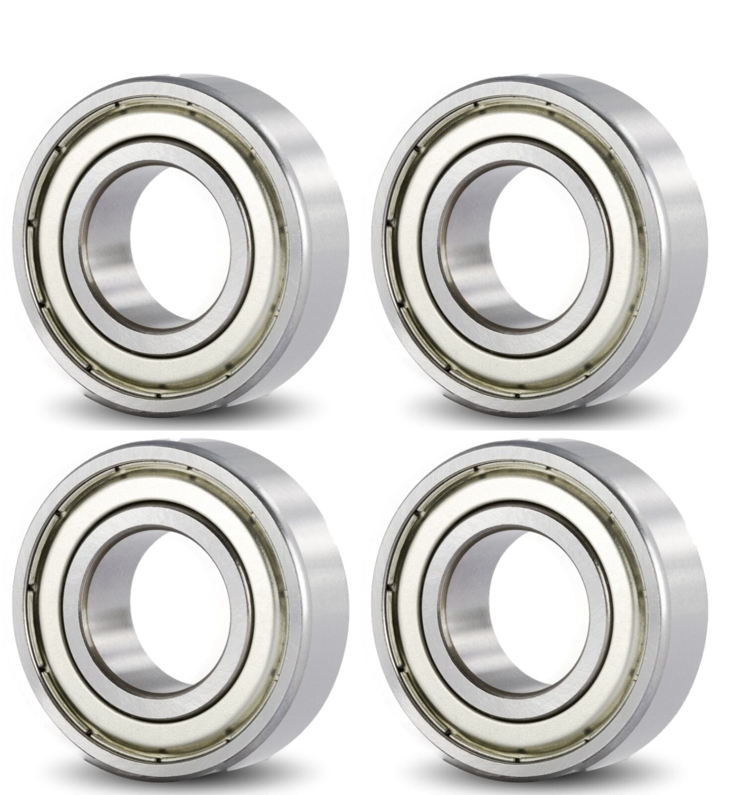 4-Pack 6201-ZZ C3  Premium Ball Bearing ABEC3 Metal Shields  12mmX32mmX10mm