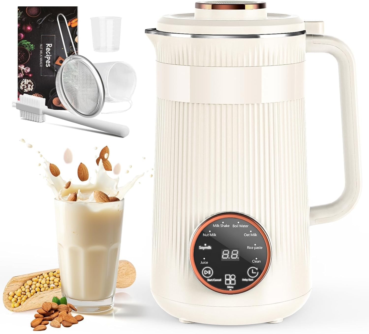 Nut Milk Maker Machine, 35oz Homemade Soy, Almond, Oat, Coconut