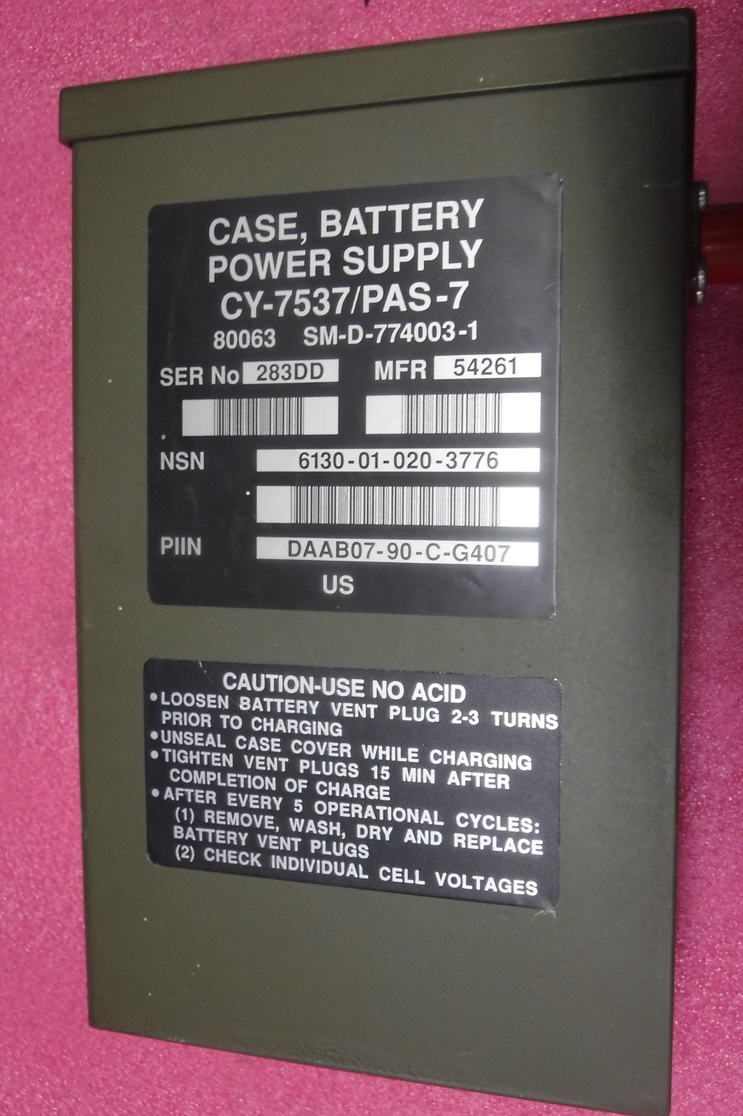 CY-7537/PAS-7   BATTERY BOX   FREE SHIPPING
