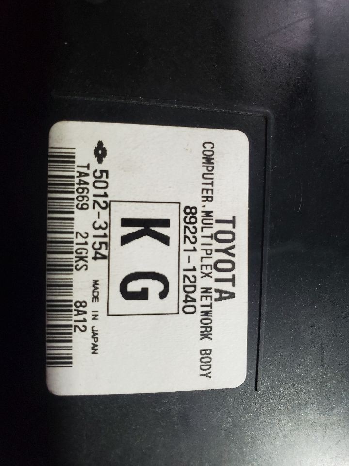 2017 2018 Toyota Corolla iM OEM Multiplex Network Control Module 82730-12X91
