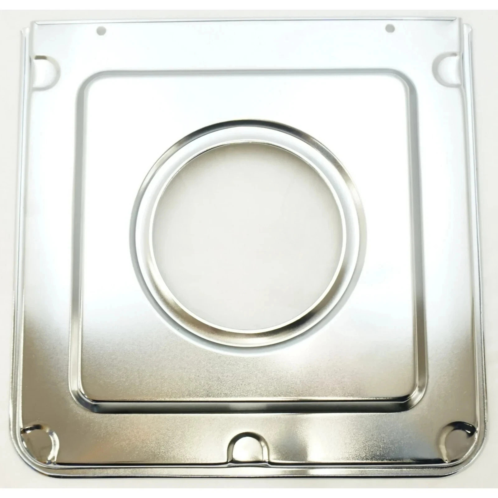SIX PACK Stanco 9" x 9.25" Chrome Square Gas Range Drip Pans 950S Whirlpool (6)