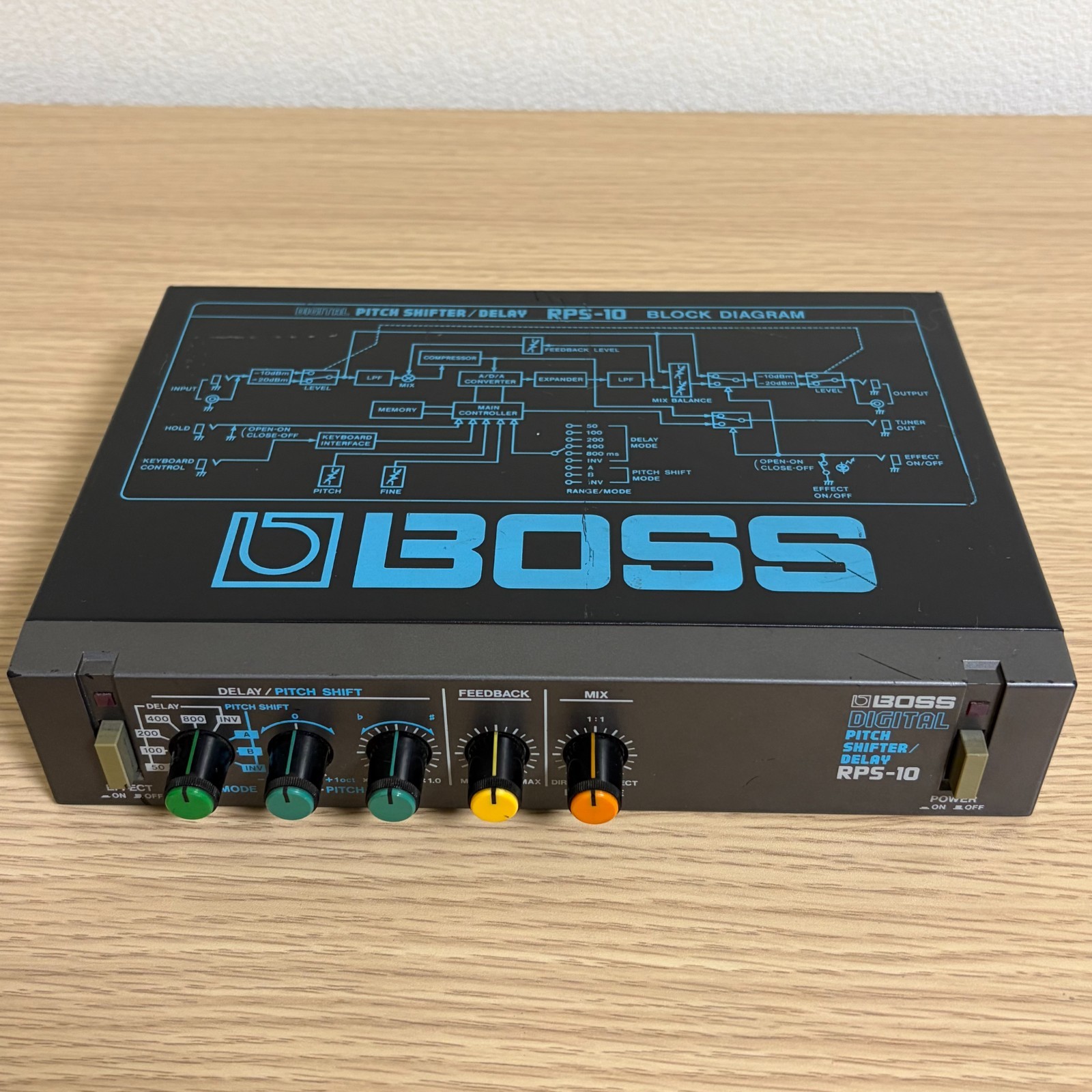 BOSS RPS-10 Digital Pitch Shifter Delay Micro Rack Guitar Effects Processor
