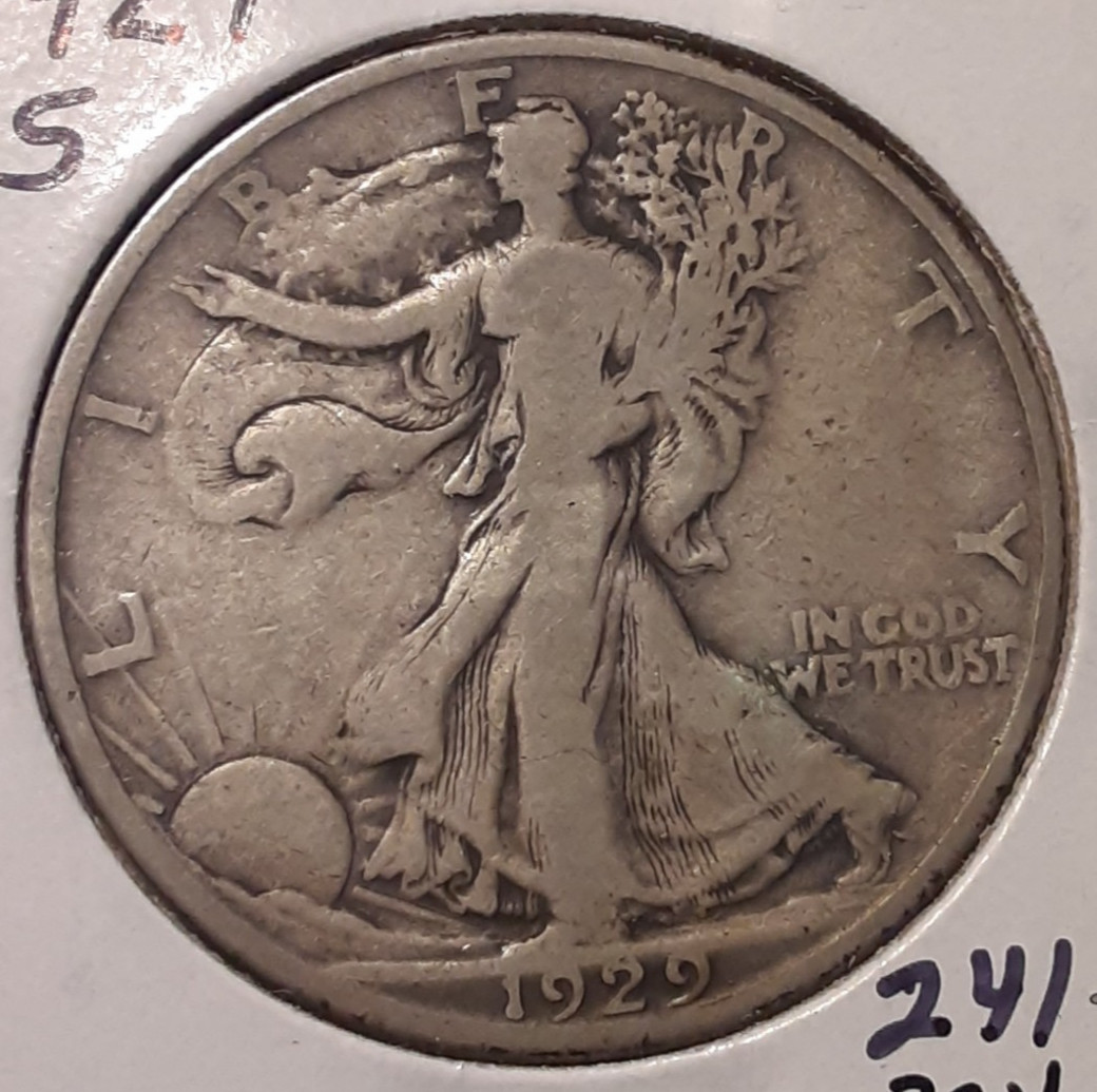 1929-S Walking Liberty Half San Francisco Mint (#241-3946/RBW) die rotation