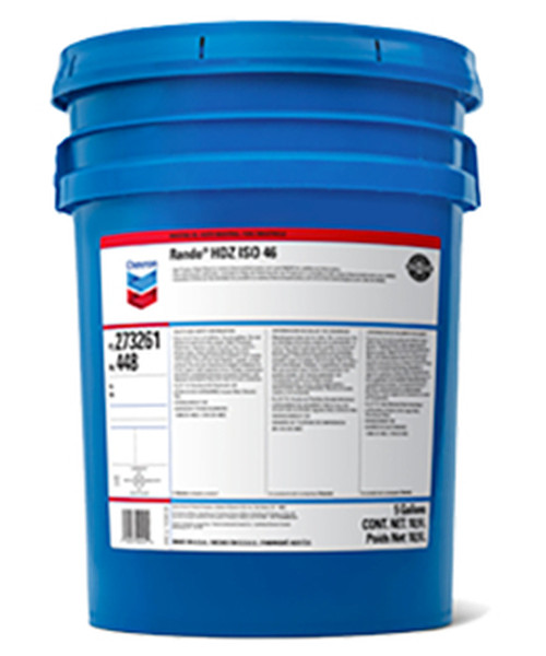 Chevron Rando HDZ 46 Hydraulic Oil Fluid; 1 - 5 Gallon Pail | 273261448