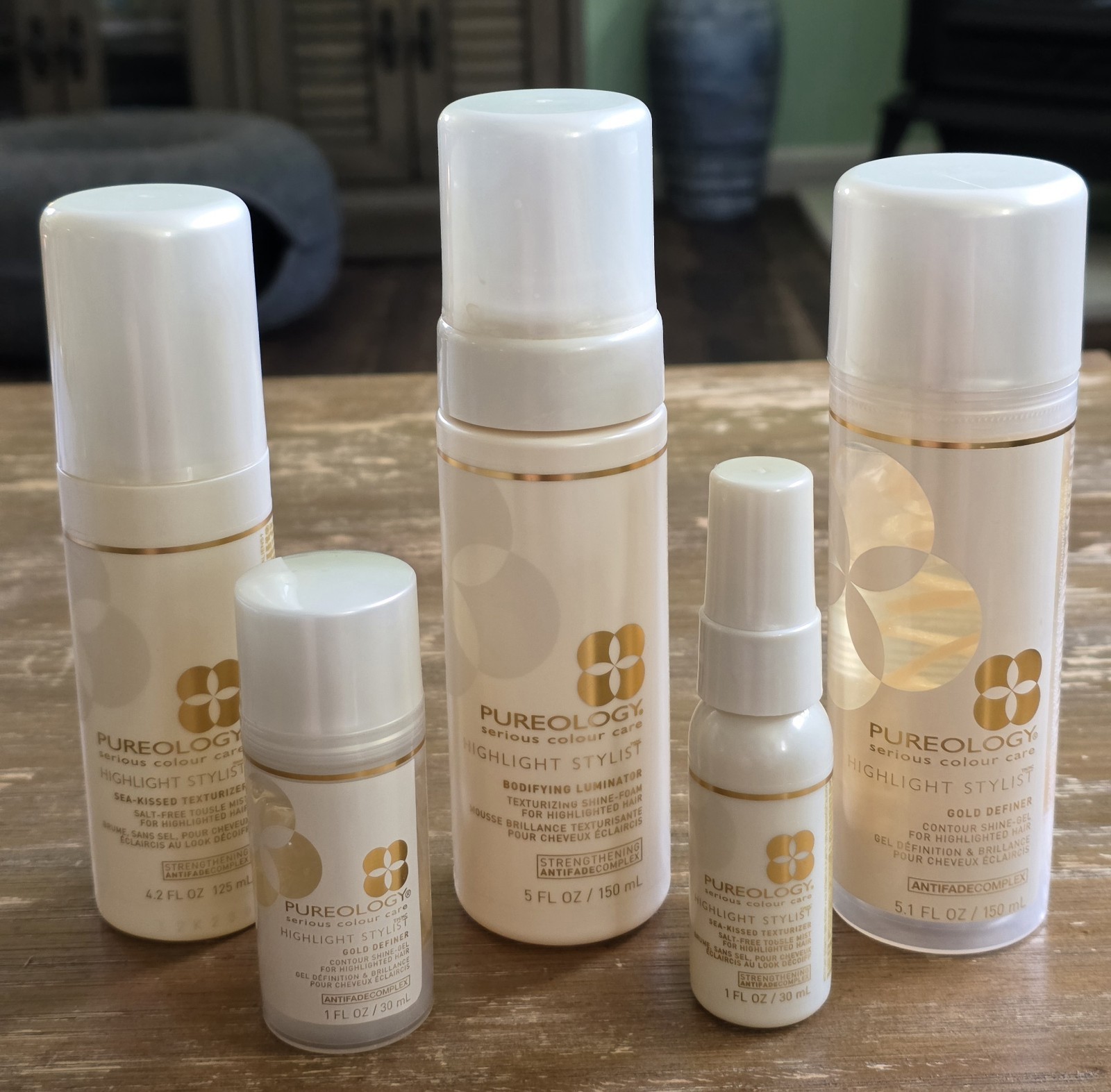 Pureology Highlight Stylist Lot of 5 Colour Care Sea Kissed Gold Definer
