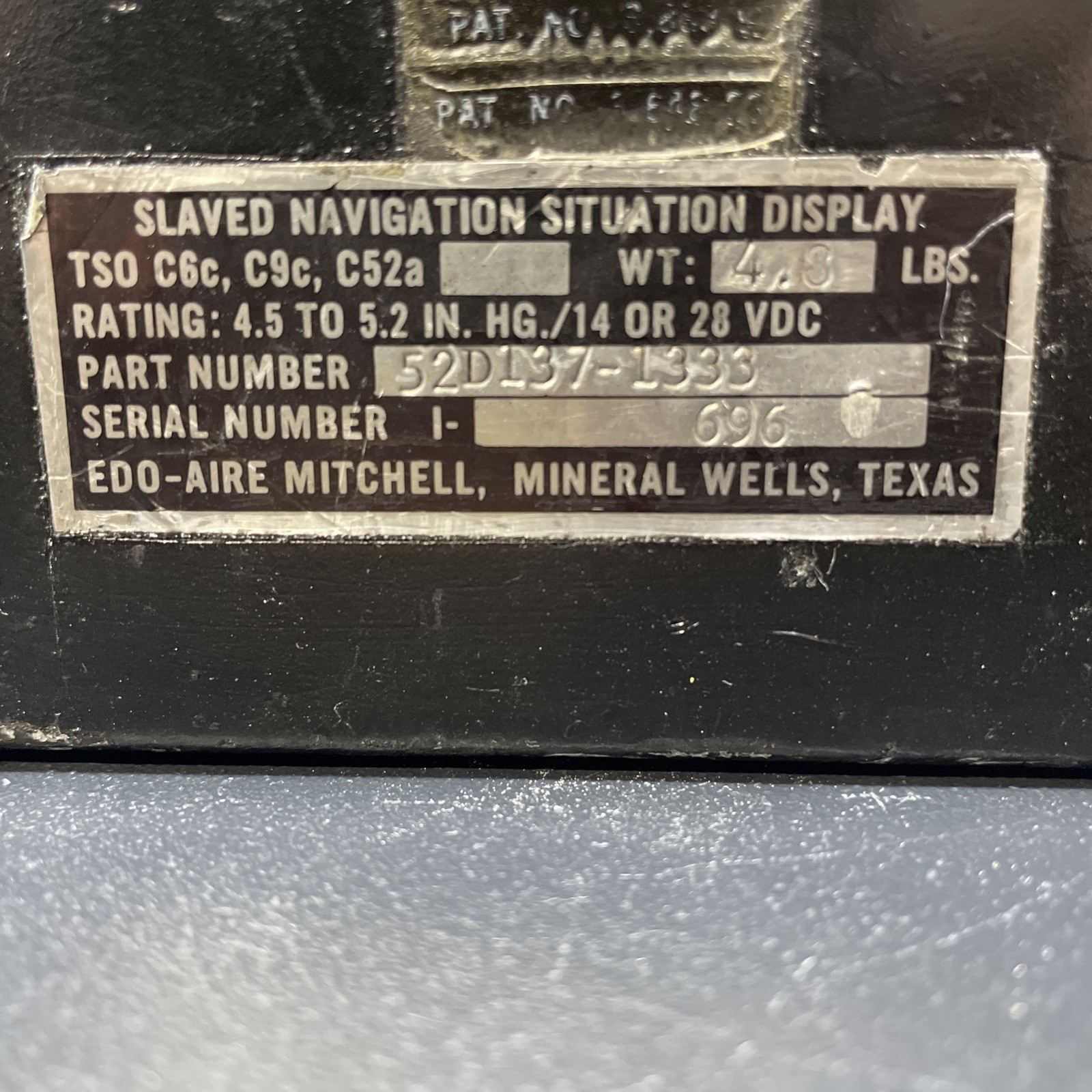 Edo-Aire Horizontal Situation Indicator Slaved Navigation Display - No Warranty!