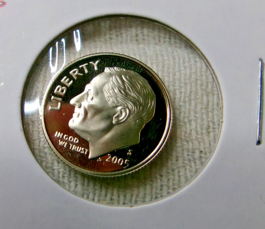2005 S CLAD Proof Roosevelt Dime US Mint FROM PROOF SET